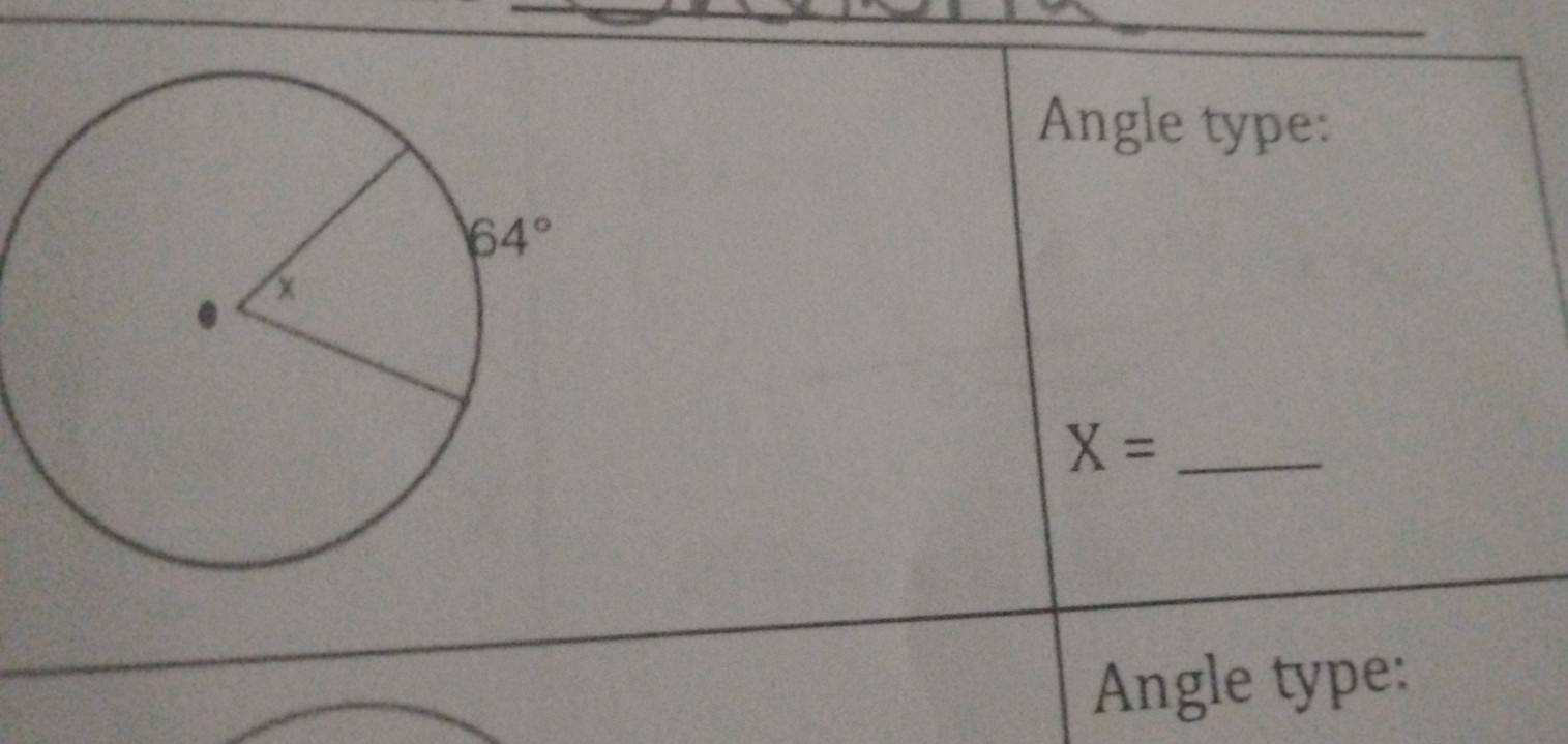 Angle type:
_ X=
Angle type: