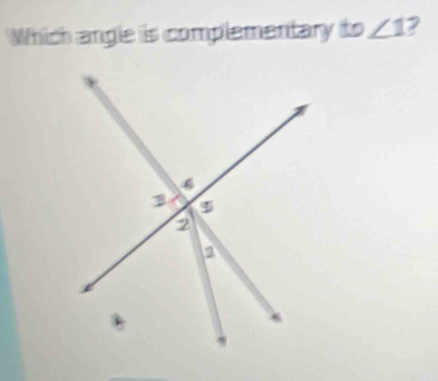 Which angle is complementary to ∠ 1 7