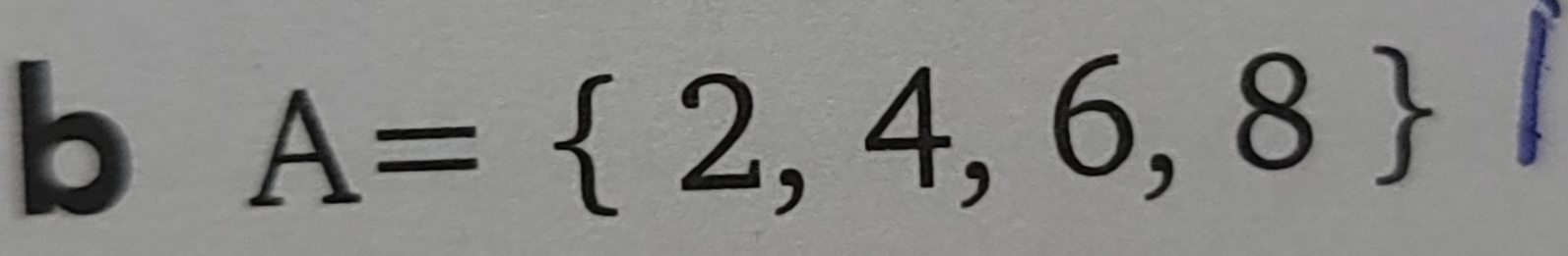 A= 2,4,6,8