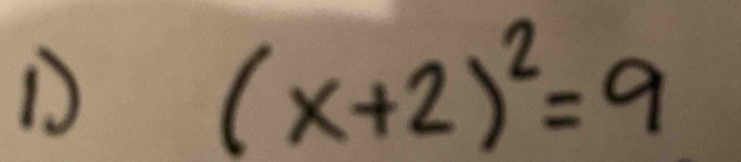 (x+2)^2=9