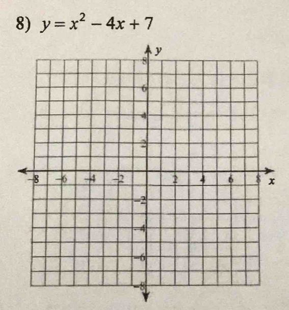 y=x^2-4x+7