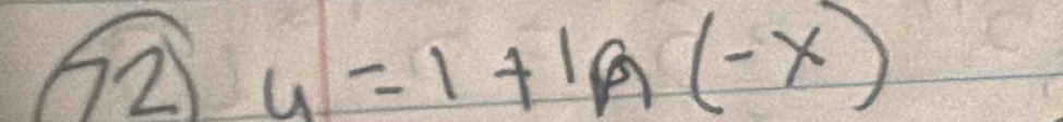 62 u=1+ln (-x)