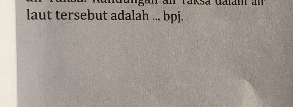 laut tersebut adalah ... bpj.