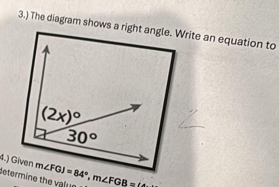 deter   n  h m∠ FGJ=84°,m∠ FGB=(4)