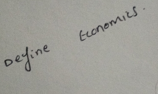 begine cconomics