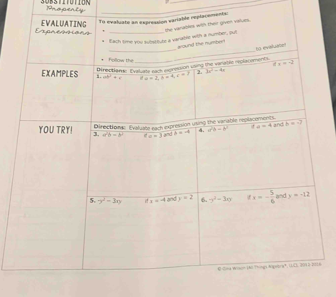 SUBSTITUTION
_
Property
ents: