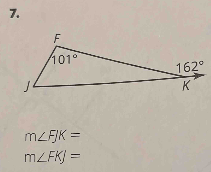 m∠ FJK=
m∠ FKJ=