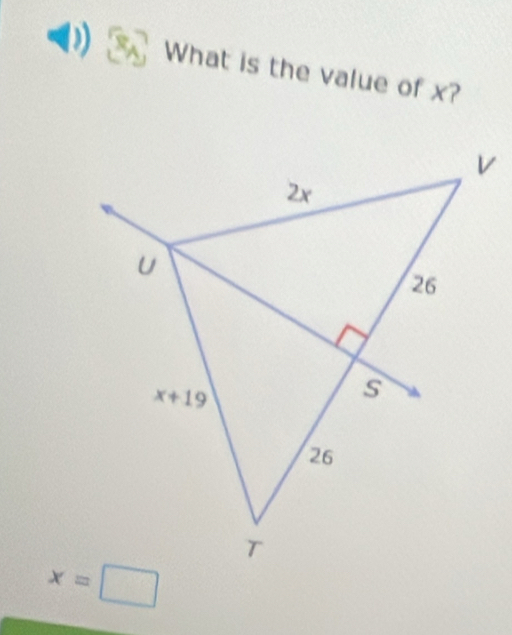 What is the value of x?