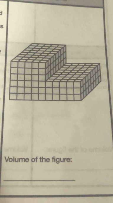 a 
s 
Volume of the figure: 
_