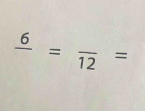 frac 6=frac 12=