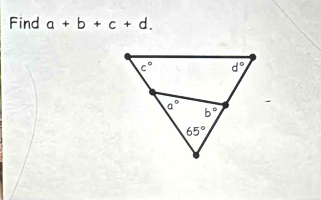 Find a+b+c+d.