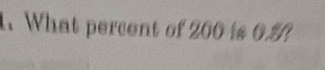 What percent of 200 is 0.2