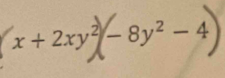 x + 2xy² − 8y² − 4