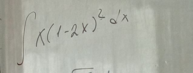 ∈t x(1-2x)^2dx