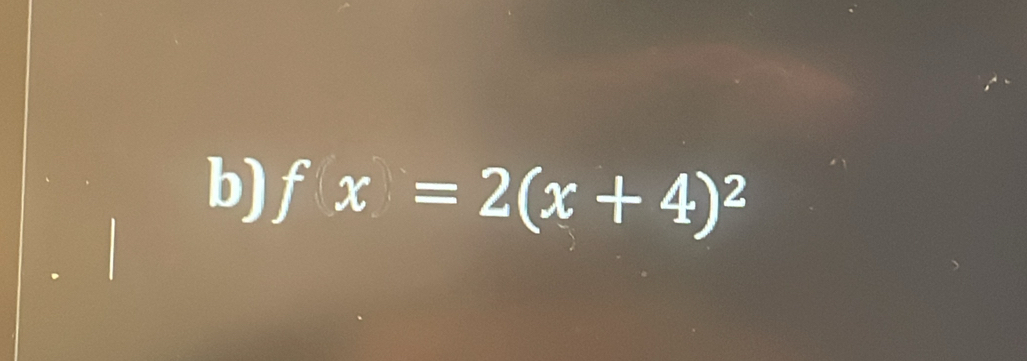 fx=2(x+4)^2