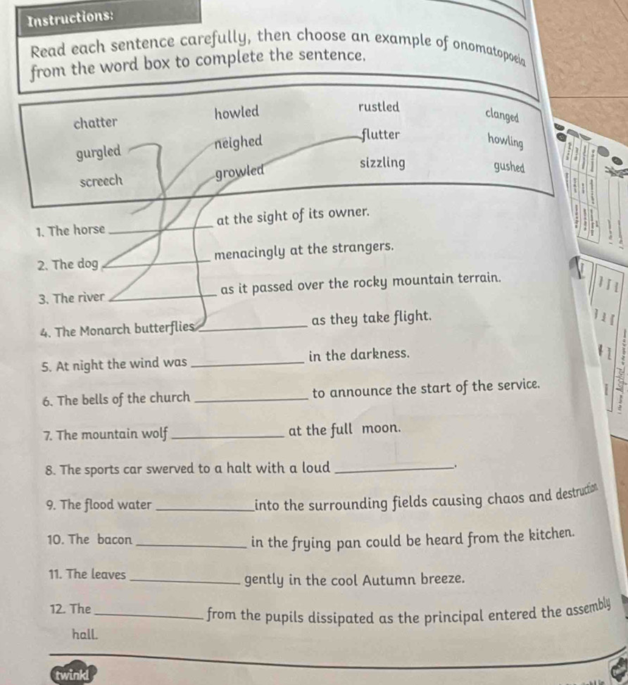 Solved: Instructions: Read each sentence carefully, then choose an ...