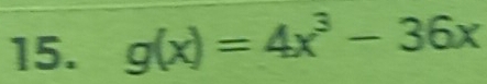 g(x)=4x^3-36x