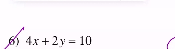 4x+2y=10