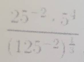 frac 25^(-2)· 5^(frac 1)4(125^(-2))^ 1/5 