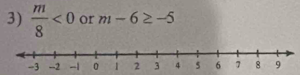  m/8 <0</tex> or m-6≥ -5