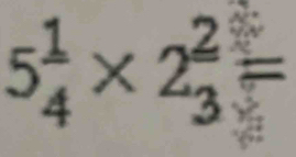 5 1/4 * 2 2/3 =