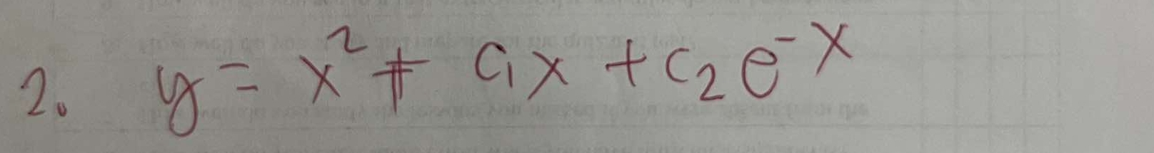 y=x^2+c_1x+c_2e^(-x)