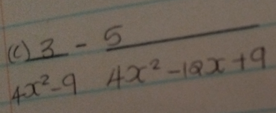  3/4x^2-9 - 5/4x^2-12x+9 