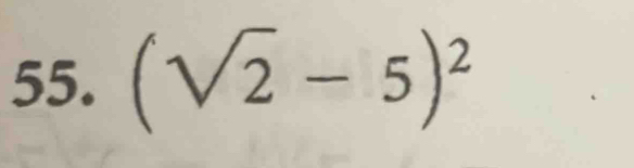 (sqrt(2)-5)^2