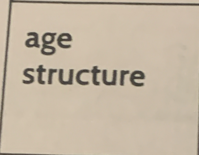 age 
structure