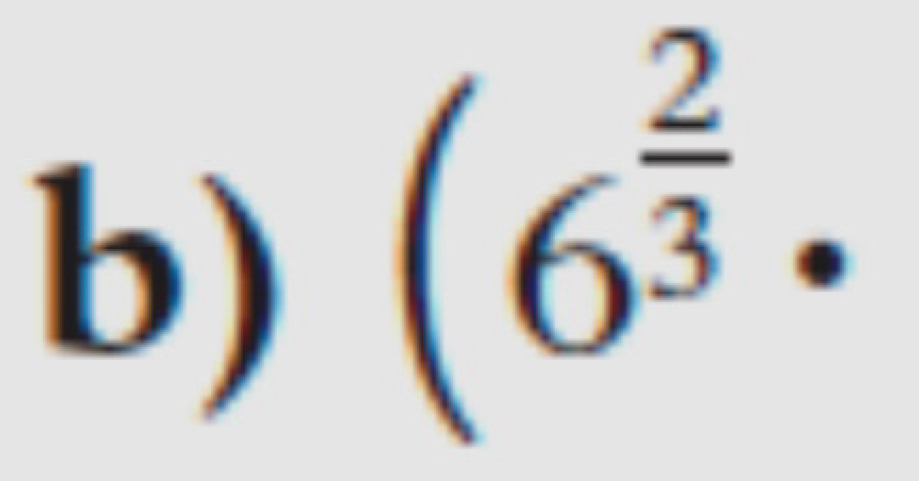 (6^(frac 2)3·