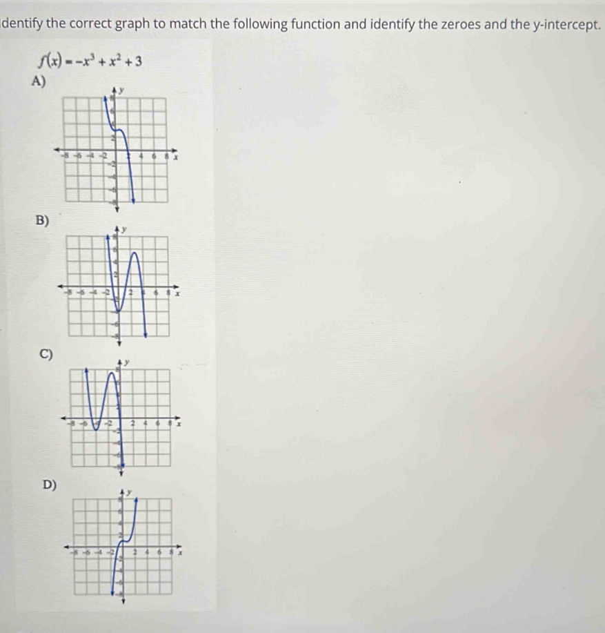 f(x)=-x^3+x^2+3