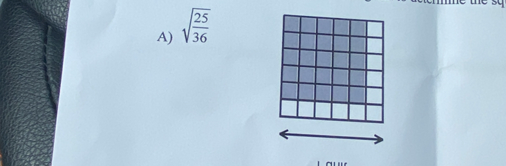 sqrt(frac 25)36