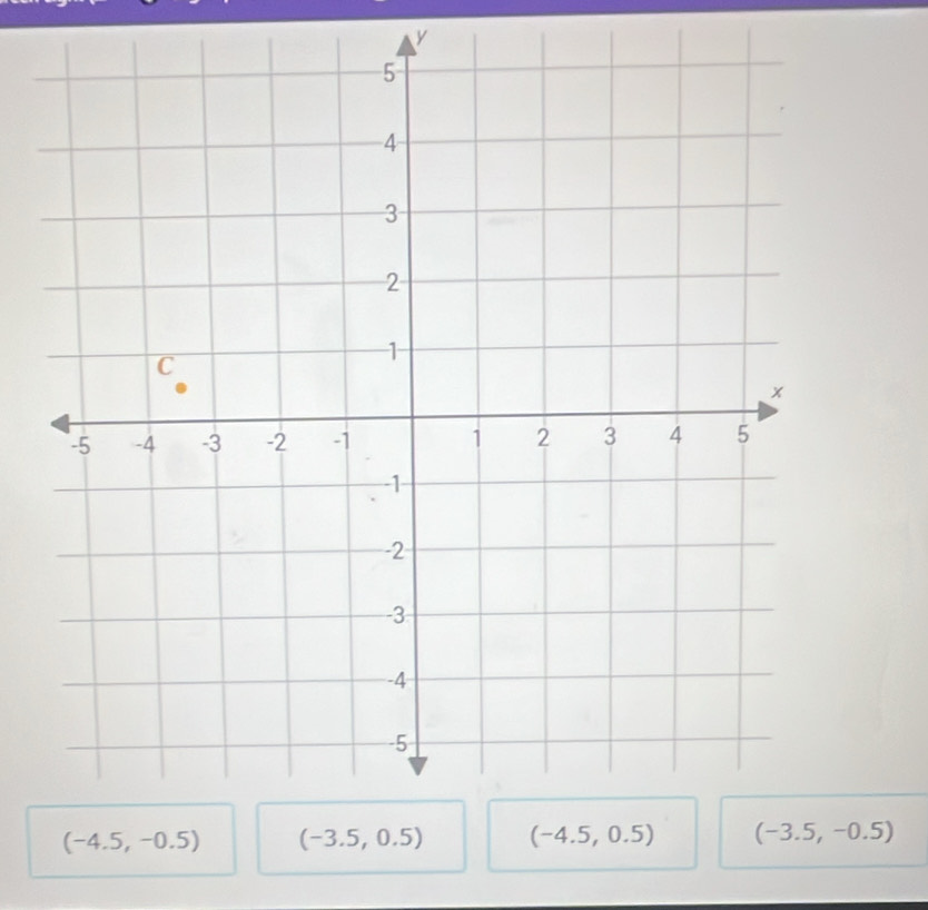 (-4.5,-0.5) (-3.5,0.5) (-3.5,-0.5)