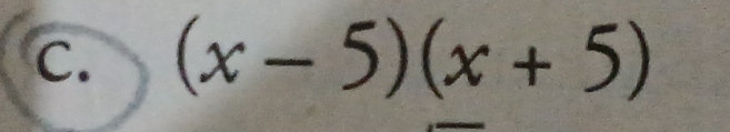 (x-5)(x+5)