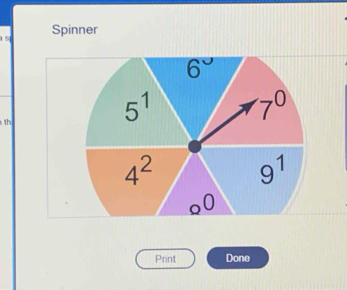 Spinner
6°
th
5^1
7^0
4^2 9^1
,0
Print Done