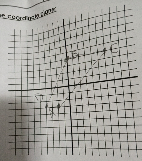 coordinate plane: