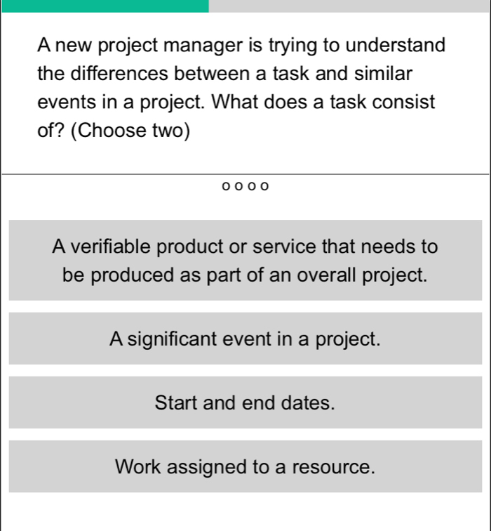 Solved: A new project manager is trying to understand the differences ...