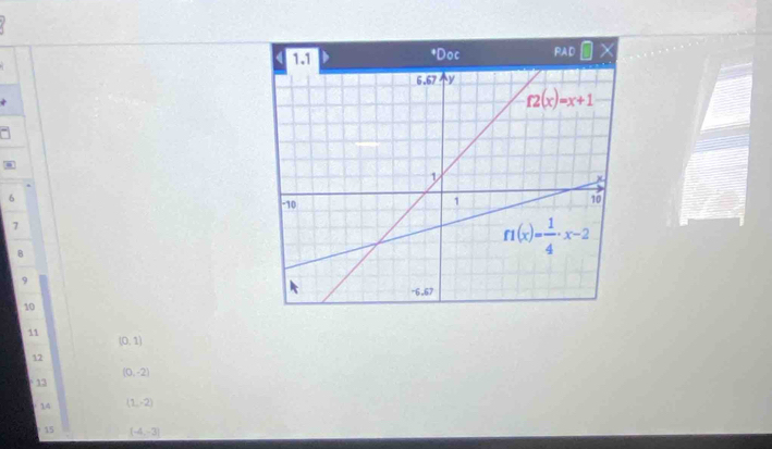 6
7
B
9
10
11
(0,1)
12
° 13 (0,-2)
14 (1,-2)
15 [-4,-3]