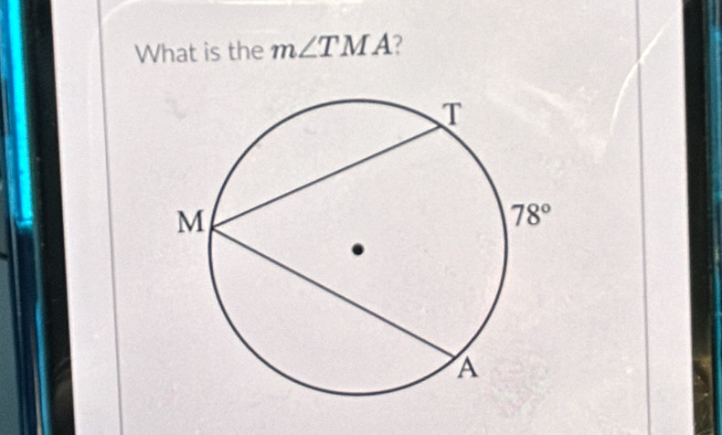 What is the m∠ TMA ?