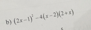 (2x-1)^2-4(x-2)(2+x)