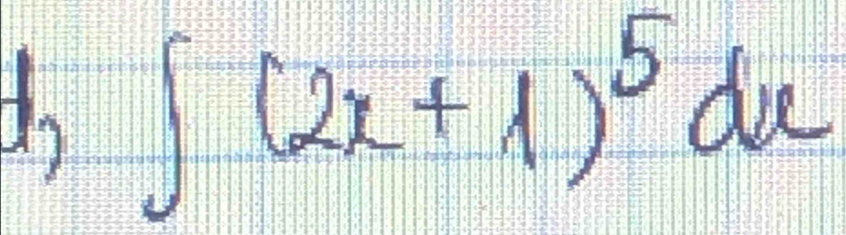 ∈t (2x+1)^5dx