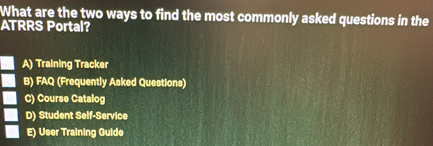 Solved: What are the two ways to find the most commonly asked questions ...