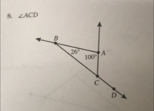 ∠ ACD