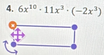 6x^(10)· 11x^3· (-2x^3)