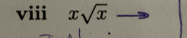 viii xsqrt(x)