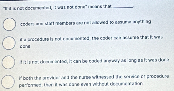 Solved: “If it is not documented, it was not done