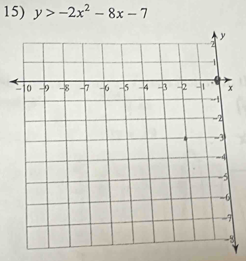 y>-2x^2-8x-7