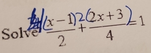 Solve , ºª×+³21