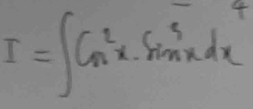 I=∈t C^2_nx.sin^5xdx