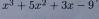 x^3+5x^2+3x-9